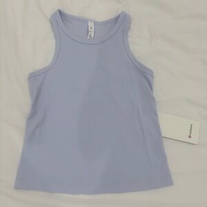 NWT lululemon Align Racerback Tank Waist Length Pastel Blue size 6